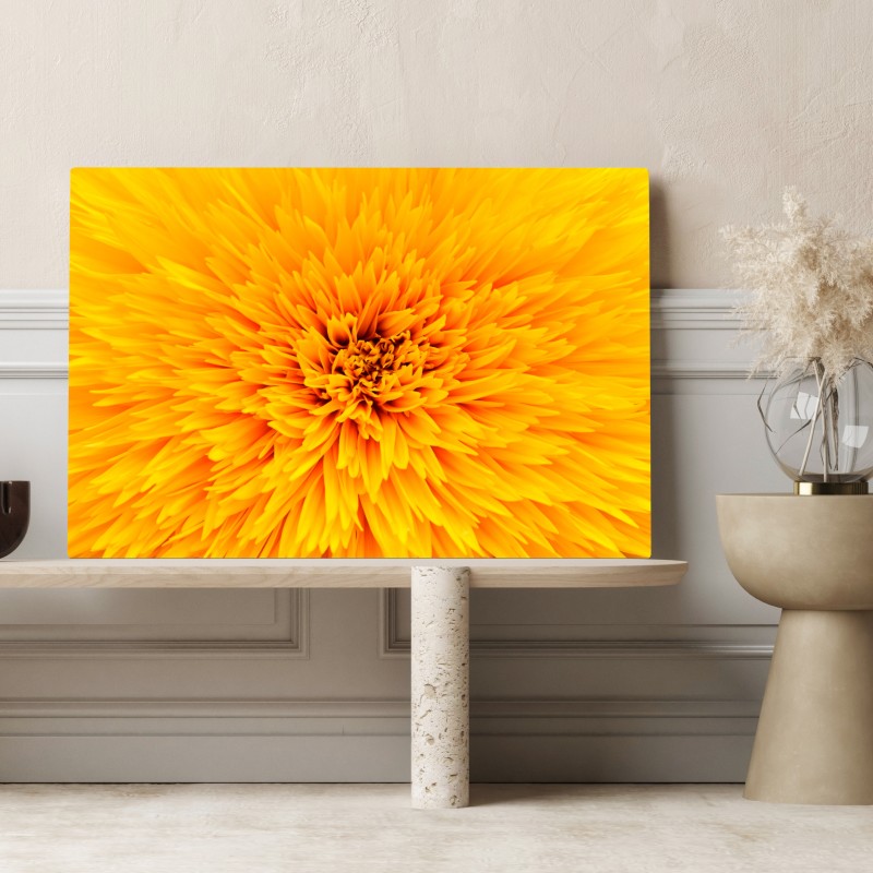 Leinwandbild strahlende sonnenblume nahaufnahme – Wallnifity® Leinwandbild strahlende sonnenblume nahaufnahme – Wallnifity®