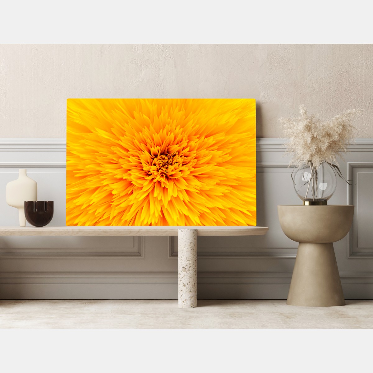 Leinwandbild strahlende sonnenblume nahaufnahme – Wallnifity® Leinwandbild strahlende sonnenblume nahaufnahme – Wallnifity®