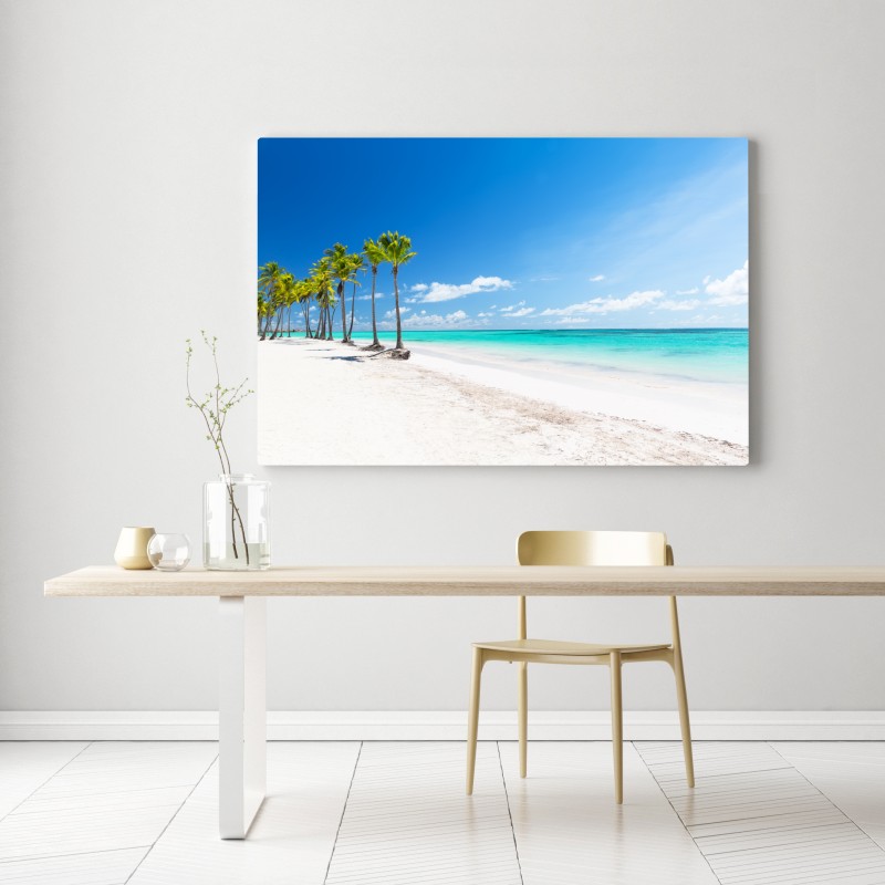 Leinwandbild palmen am strand von Punta Cana – Wallnifity® Leinwandbild palmen am strand von Punta Cana – Wallnifity®