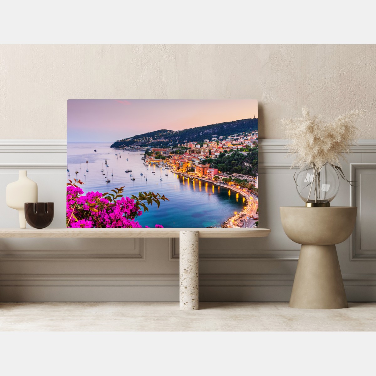 Leinwandbild sonnenuntergang über Villefranche-sur-Mer – Wallnifity® Leinwandbild sonnenuntergang über Villefranche-sur-Mer – Wallnifity®
