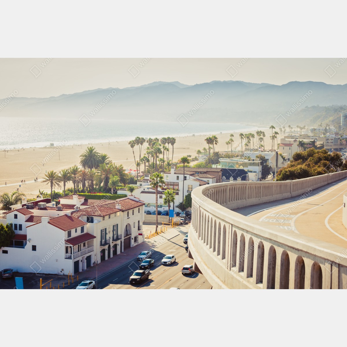 Leinwandbild Santa Monica küstenpanorama – Wallnifity® Leinwandbild Santa Monica küstenpanorama – Wallnifity®