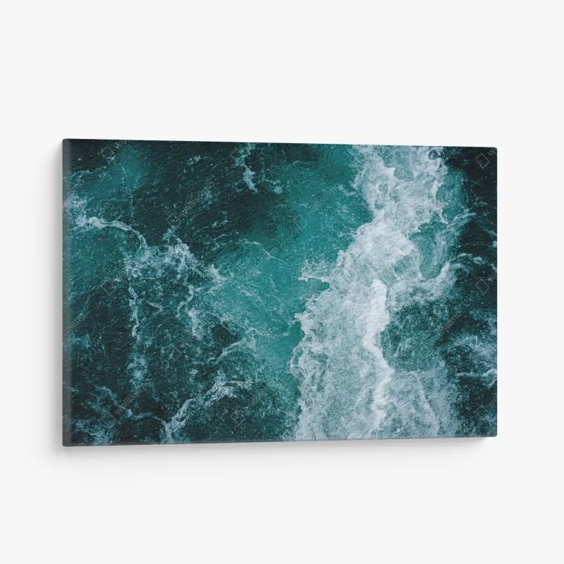 Leinwandbild sonniges mediterranes küstendorf – Wallnifity®