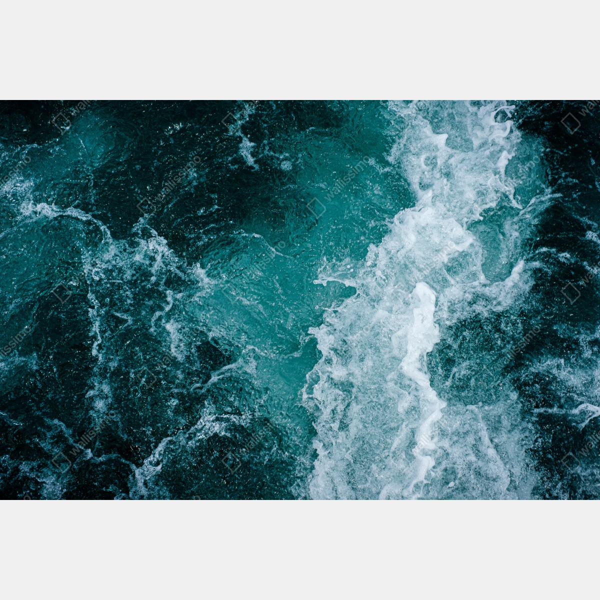 Leinwandbild türkisblaue ozeanwellen – Wallnifity® Leinwandbild türkisblaue ozeanwellen – Wallnifity®