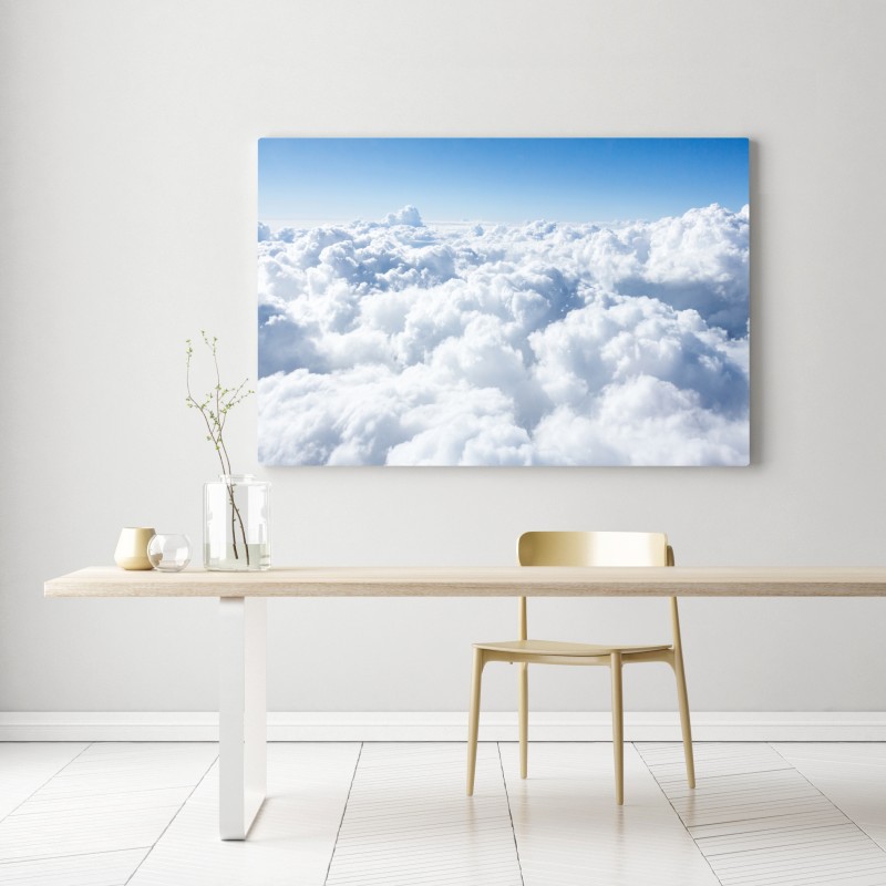 Leinwandbild ruhige wolkenlandschaft aus der luft – Wallnifity® Leinwandbild ruhige wolkenlandschaft aus der luft – Wallnifity®