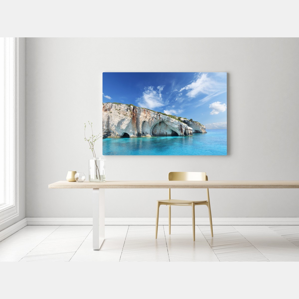 Leinwandbild blaue höhlen auf Zakynthos – Wallnifity® Leinwandbild blaue höhlen auf Zakynthos – Wallnifity®