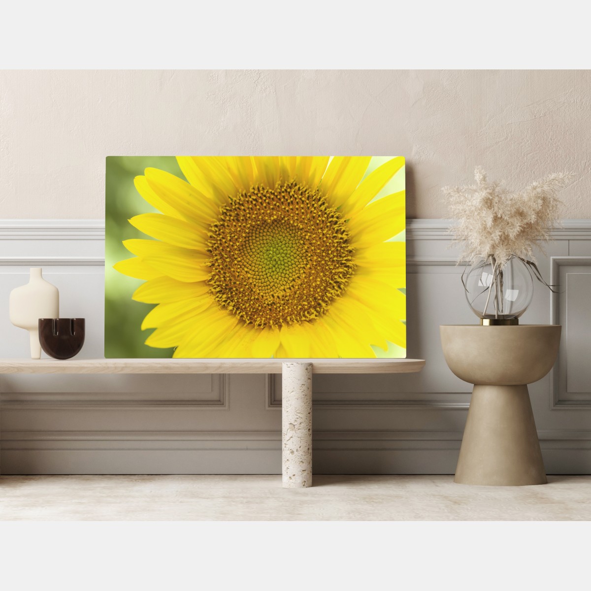 Leinwandbild leuchtende nahaufnahme sonnenblume – Wallnifity® Leinwandbild leuchtende nahaufnahme sonnenblume – Wallnifity®