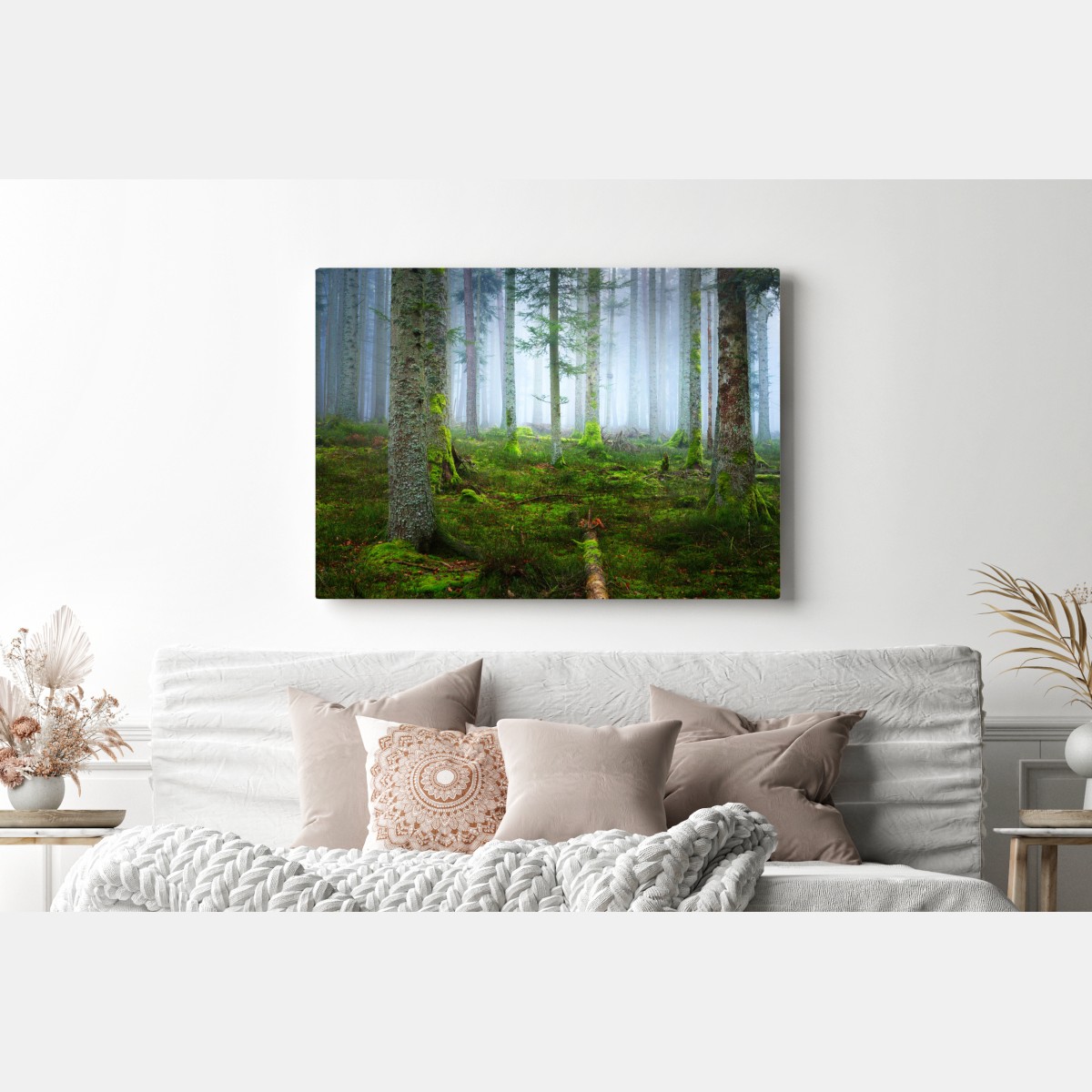 Leinwandbild nebliger kiefernwald aus dem Elsass – Wallnifity® Leinwandbild nebliger kiefernwald aus dem Elsass – Wallnifity®