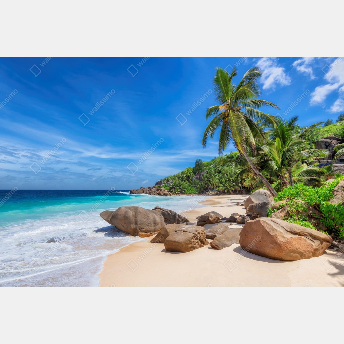 Leinwandbild tropischer palmenstrand – Wallnifity® Leinwandbild tropischer palmenstrand – Wallnifity®