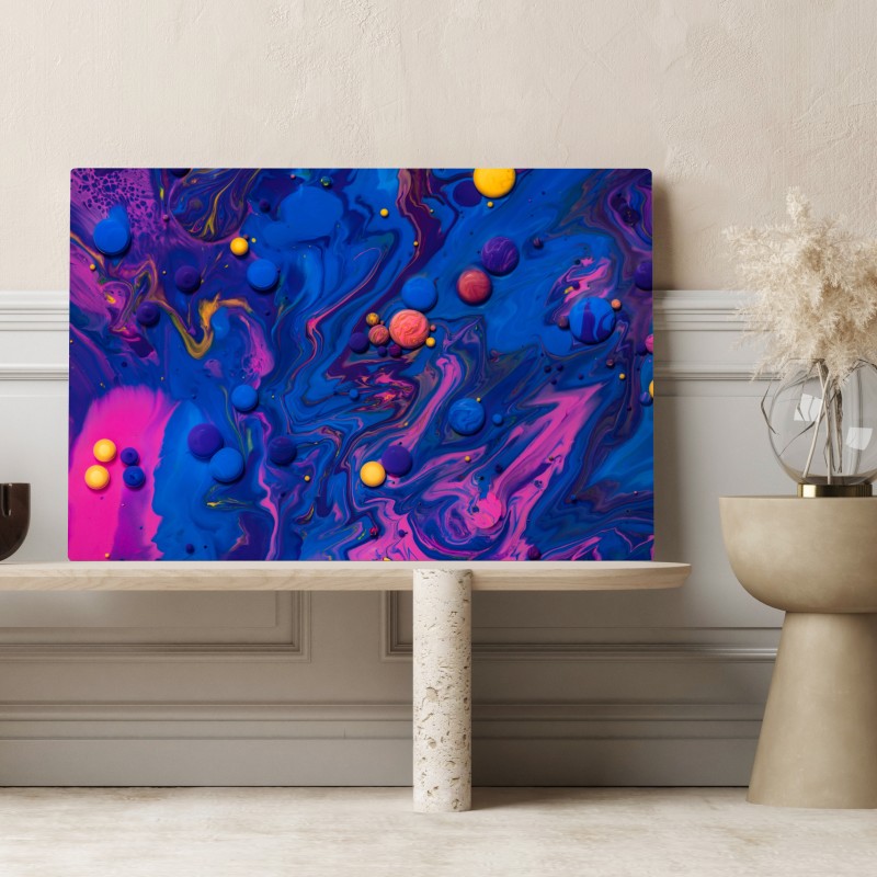 Leinwandbild lebendige kosmische farbwirbel – Wallnifity® Leinwandbild lebendige kosmische farbwirbel – Wallnifity®