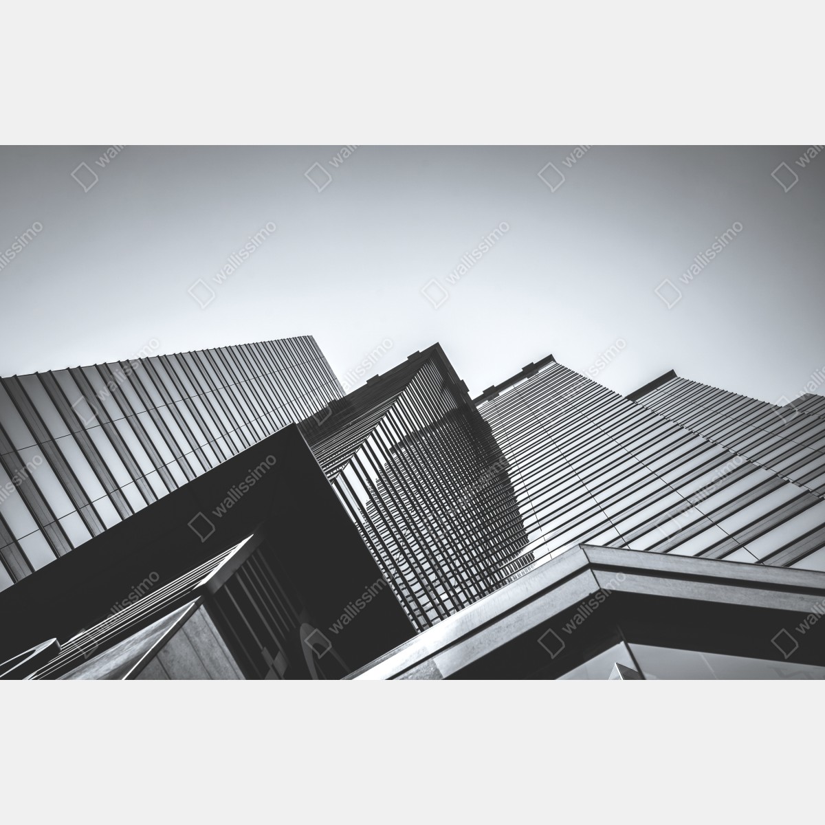 Leinwandbild Hongkong hochhaus perspektive – Wallnifity® Leinwandbild Hongkong hochhaus perspektive – Wallnifity®