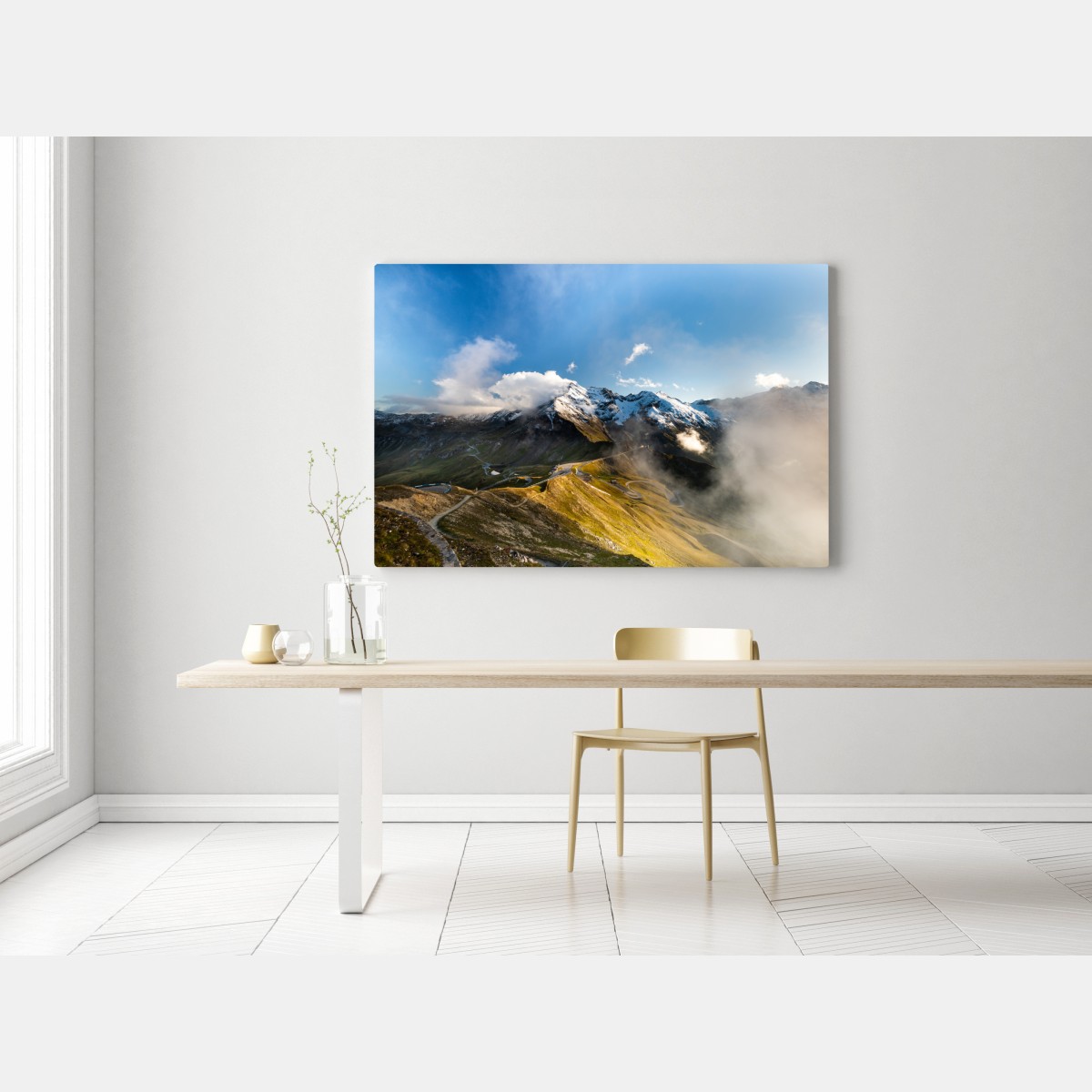 Leinwandbild Grossglockner panoramastraße in den Alpen – Wallnifity® Leinwandbild Grossglockner panoramastraße in den Alpen – Wallnifity®