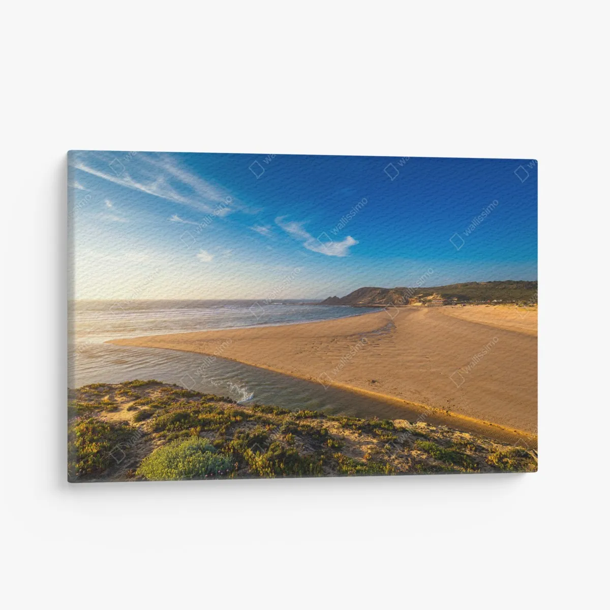 Leinwandbild Praia da Amoreira panoramablick – Wallnifity® Leinwandbild Praia da Amoreira panoramablick – Wallnifity®