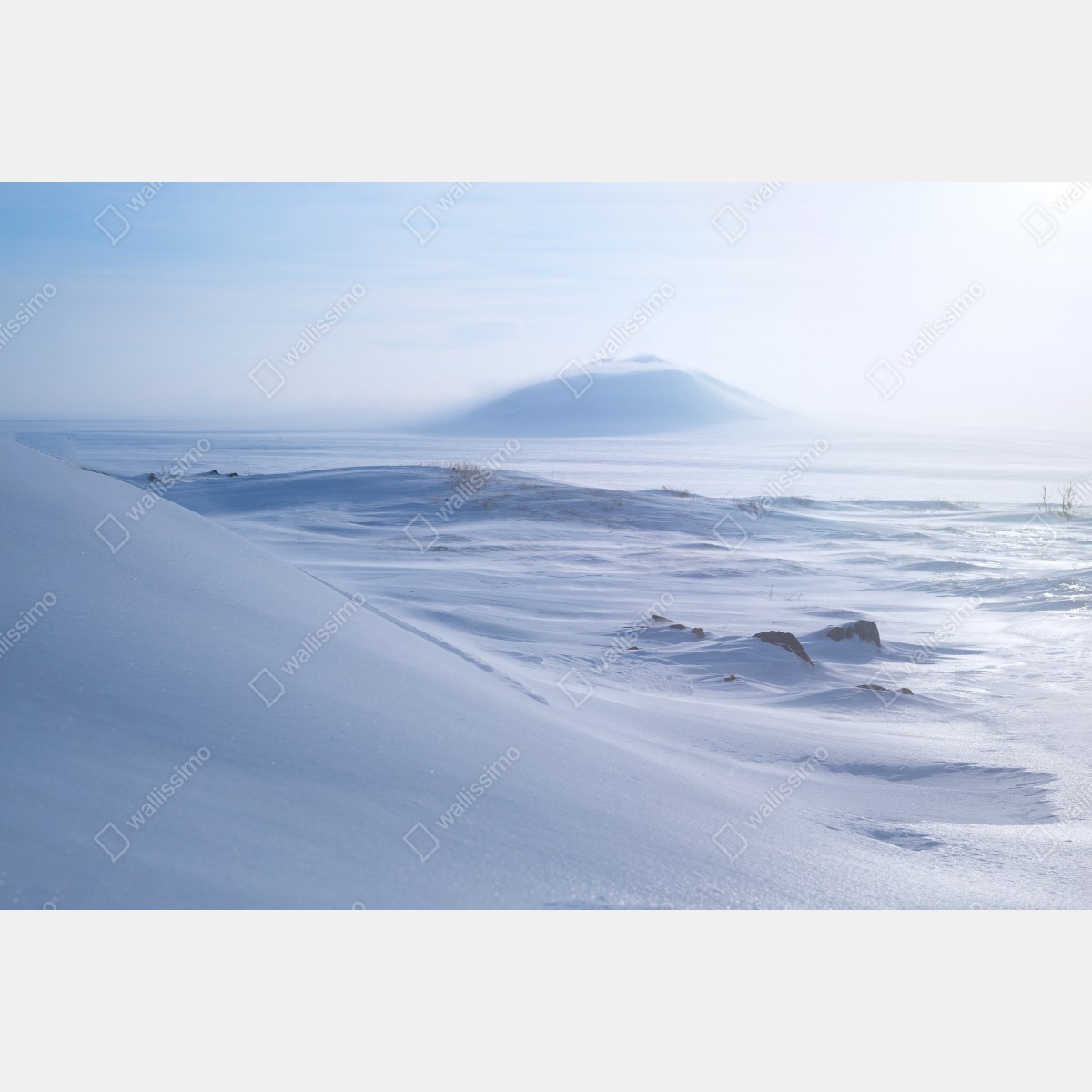 Leinwandbild arktische ruhe in Tschukotka – Wallnifity® Leinwandbild arktische ruhe in Tschukotka – Wallnifity®