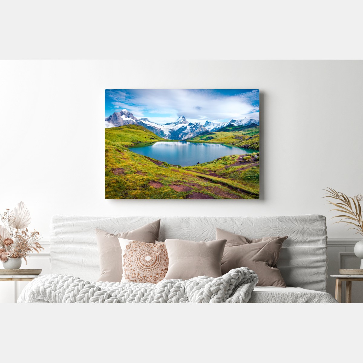 Leinwandbild ruhiger morgen am Bachalpsee, Schweiz – Wallnifity® Leinwandbild ruhiger morgen am Bachalpsee, Schweiz – Wallnifity®