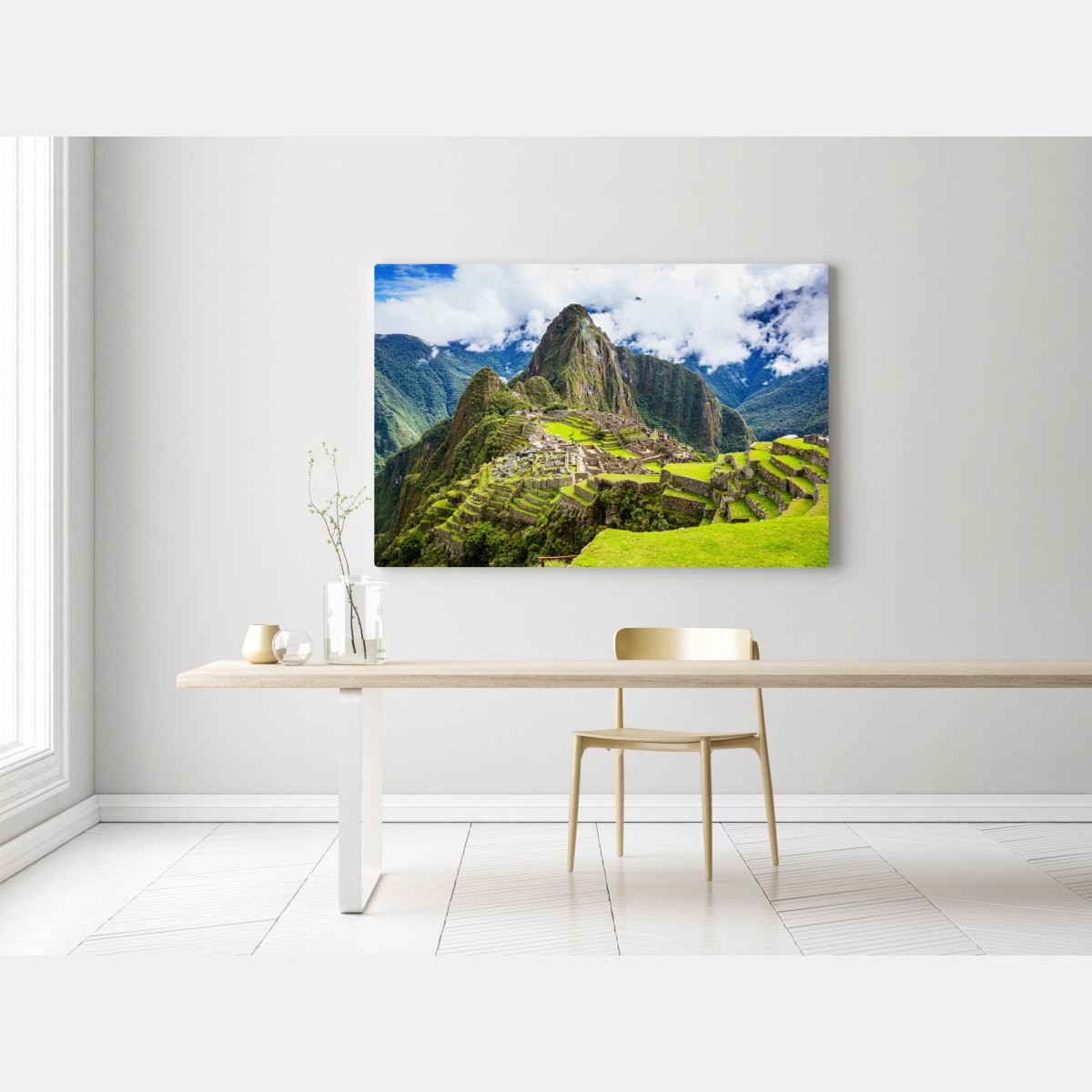 Leinwandbild Machu Picchu antike bergterrassen – Wallnifity® Leinwandbild Machu Picchu antike bergterrassen – Wallnifity®