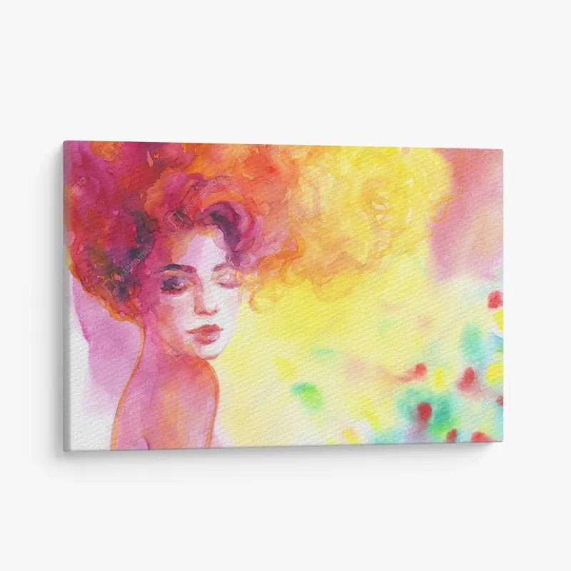 Leinwandbild sanfte blaue abstrakte blume nahaufnahme – Wallnifity®