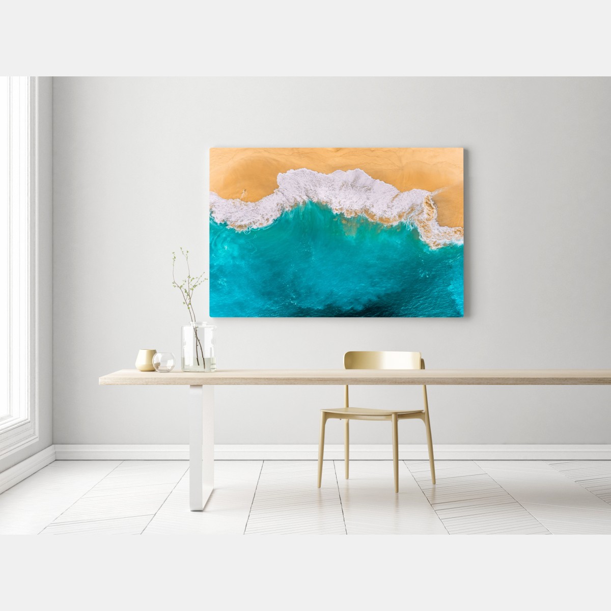 Leinwandbild türkisblaue wellen am strand Kelingking, Nusa Penida – Wallnifity® Leinwandbild türkisblaue wellen am strand Kelingking, Nusa Penida – Wallnifity®