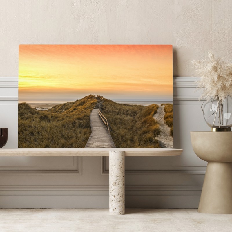 Leinwandbild sonnenuntergang am strand von Amrum – Wallnifity® Leinwandbild sonnenuntergang am strand von Amrum – Wallnifity®