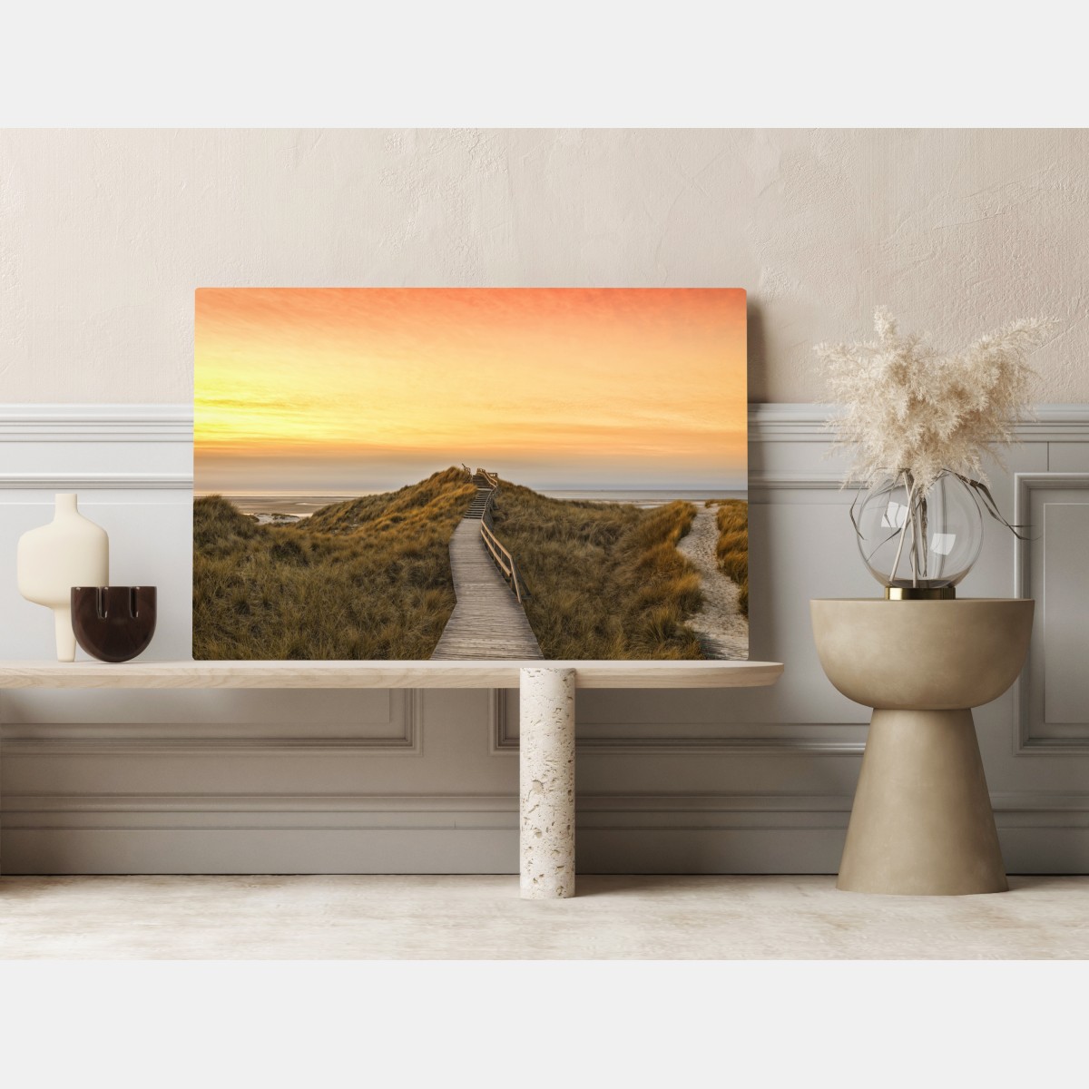 Leinwandbild sonnenuntergang am strand von Amrum – Wallnifity® Leinwandbild sonnenuntergang am strand von Amrum – Wallnifity®