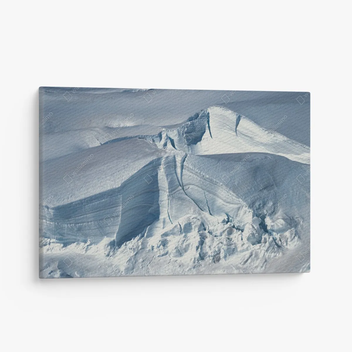 Leinwandbild gletscherlandschaft mit tiefen spalten – Wallnifity® Leinwandbild gletscherlandschaft mit tiefen spalten – Wallnifity®