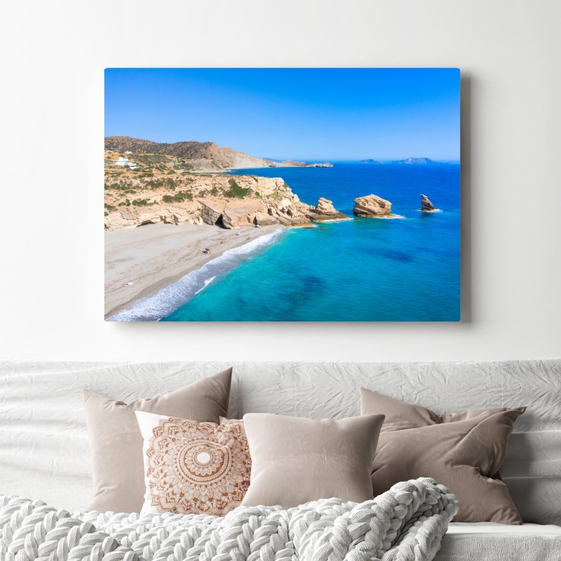 Leinwandbild türkisfarbene küstenoase – Wallnifity®