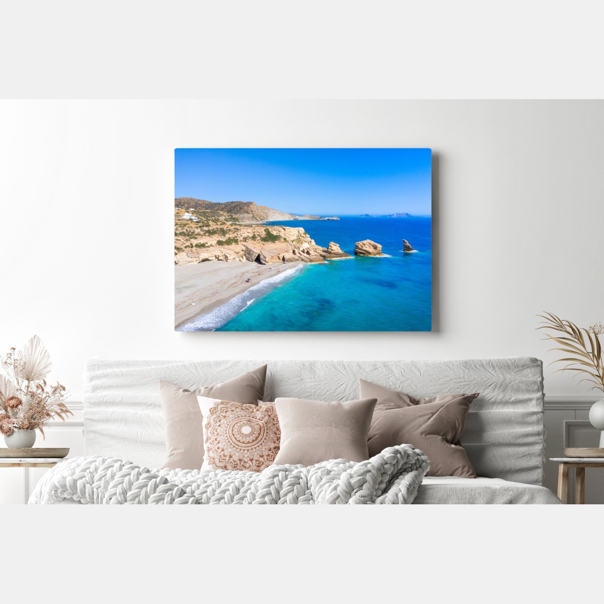 Leinwandbild türkisfarbene küstenoase – Wallnifity®