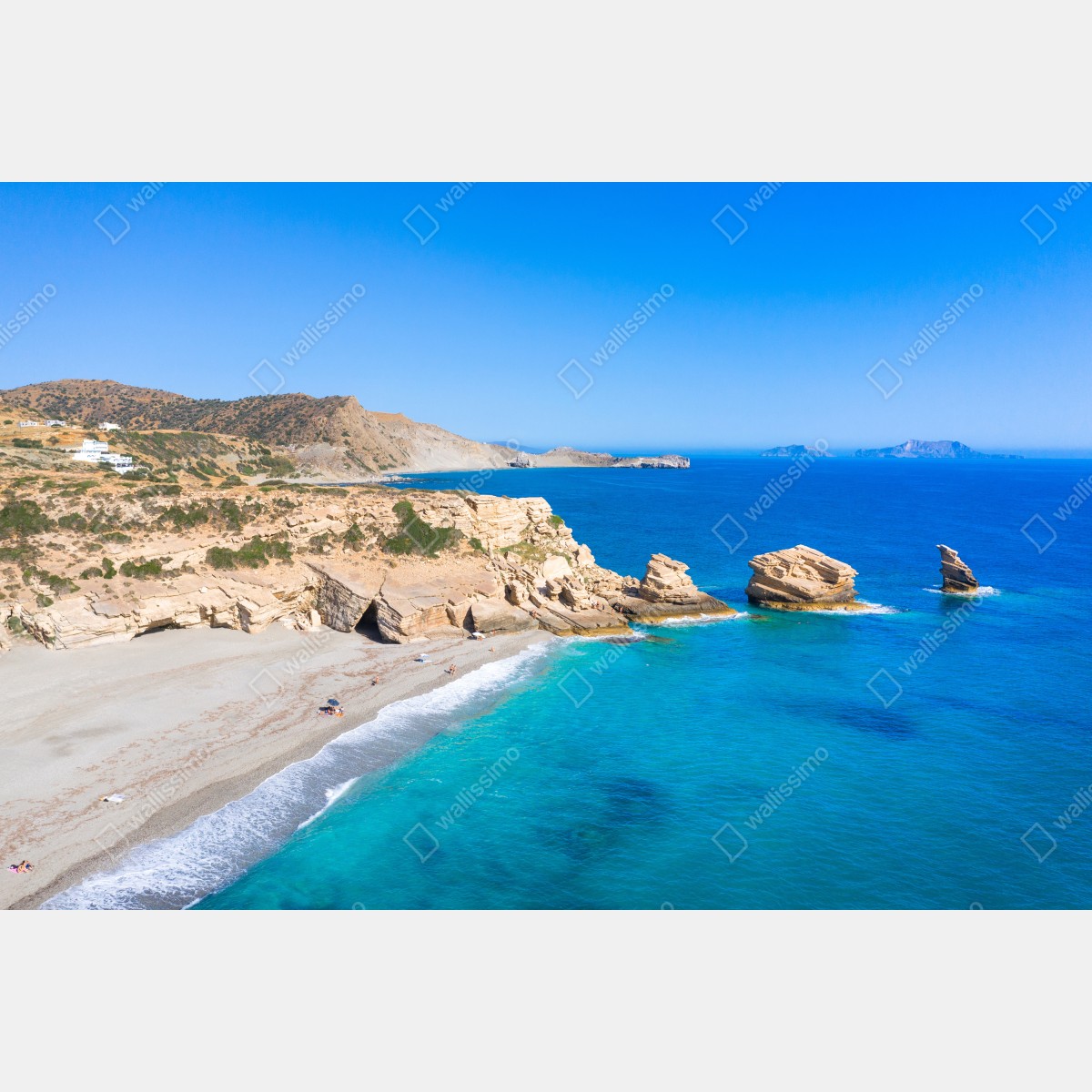 Leinwandbild türkisfarbene küstenoase – Wallnifity®