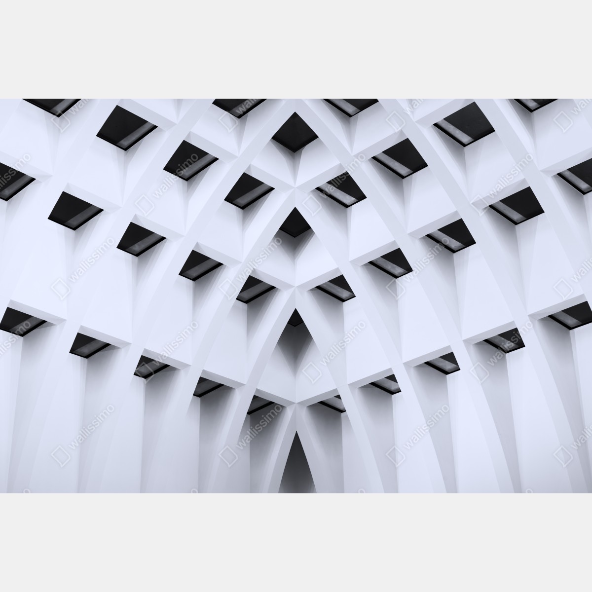 Leinwandbild geometrisches gewölbtes deckenmuster – Wallnifity® Leinwandbild geometrisches gewölbtes deckenmuster – Wallnifity®