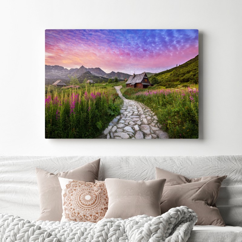 Leinwandbild sonnenaufgang über Hala Gasienicowa – Wallnifity® Leinwandbild sonnenaufgang über Hala Gasienicowa – Wallnifity®