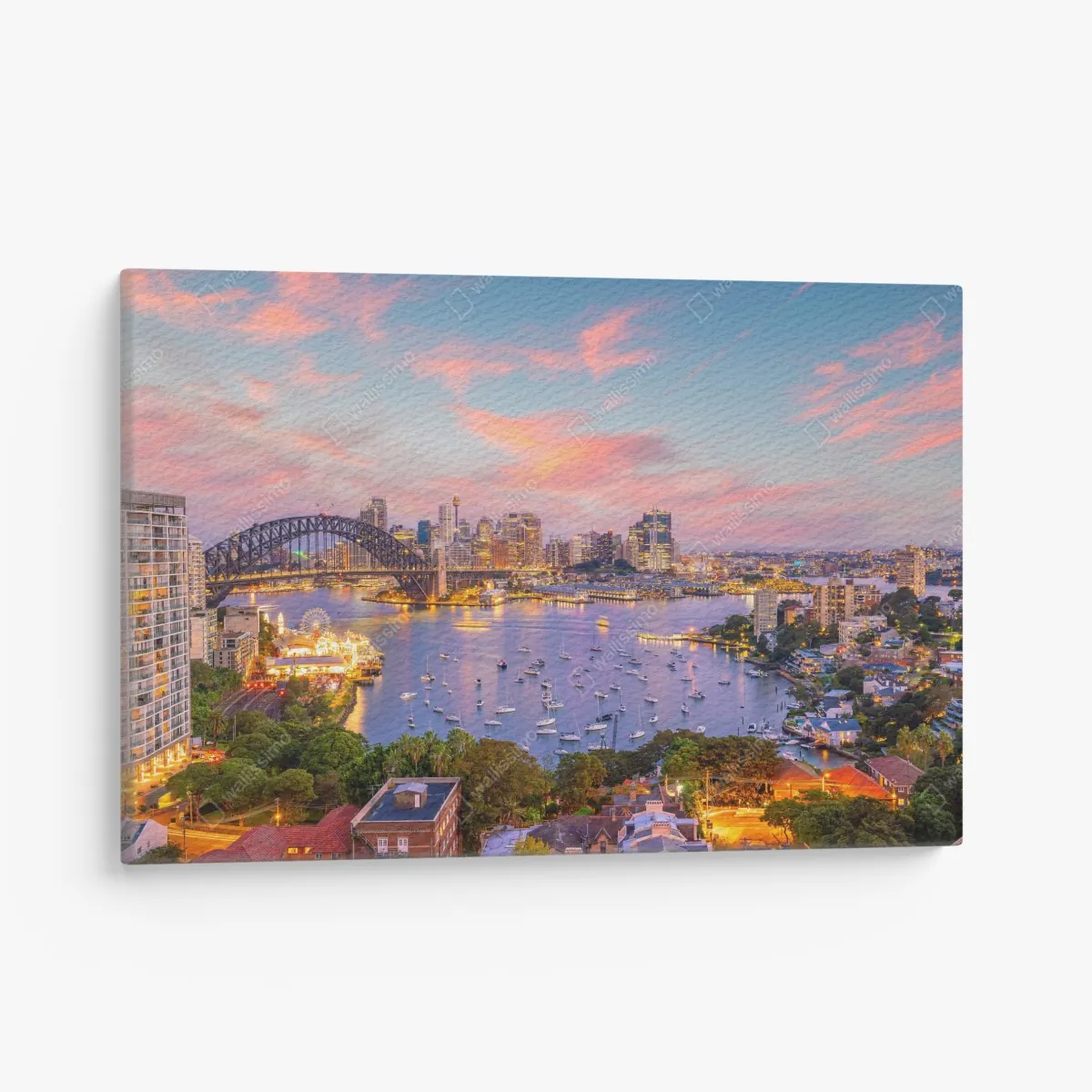 Leinwandbild sonnenuntergang über Sydney – Wallnifity®