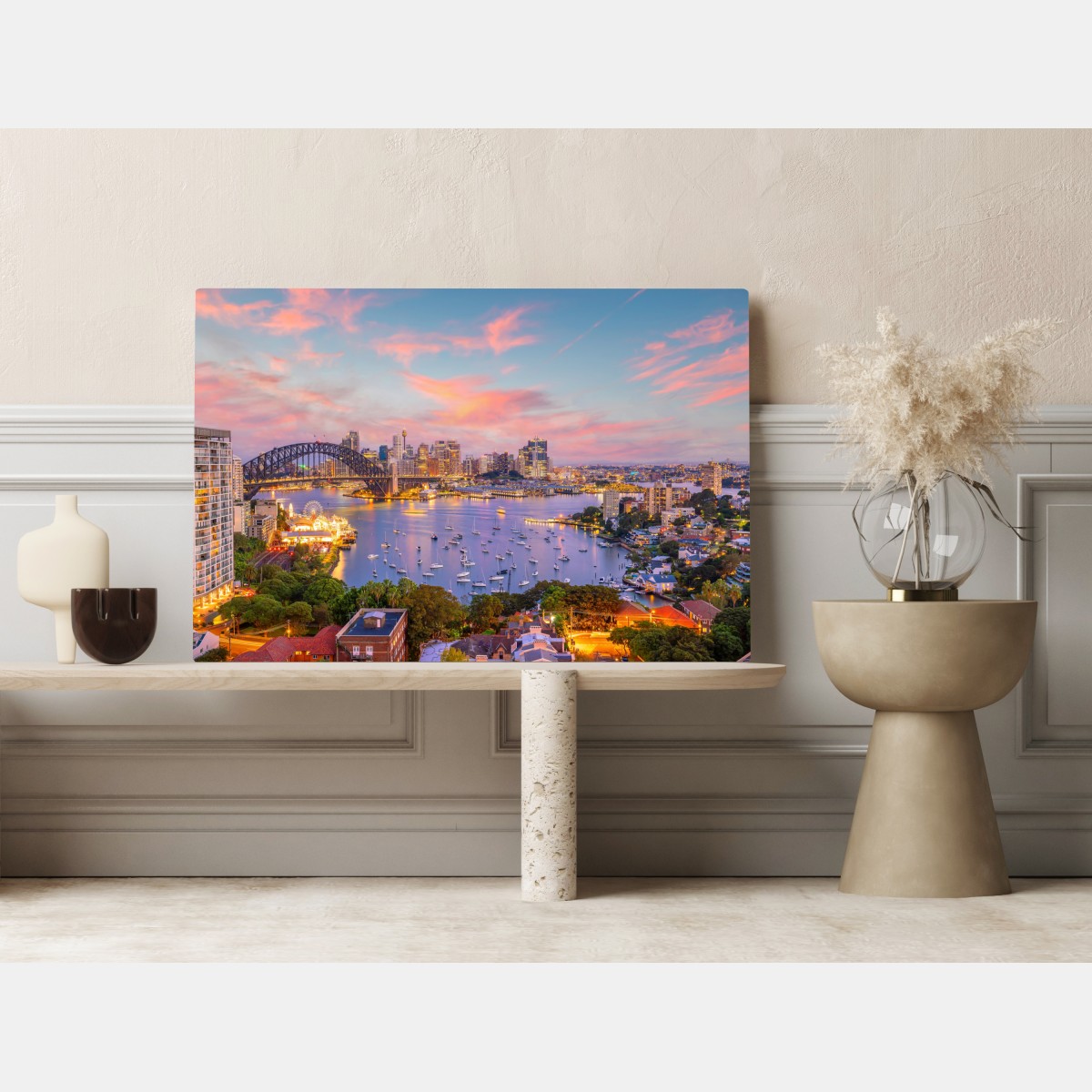 Leinwandbild sonnenuntergang über Sydney – Wallnifity®