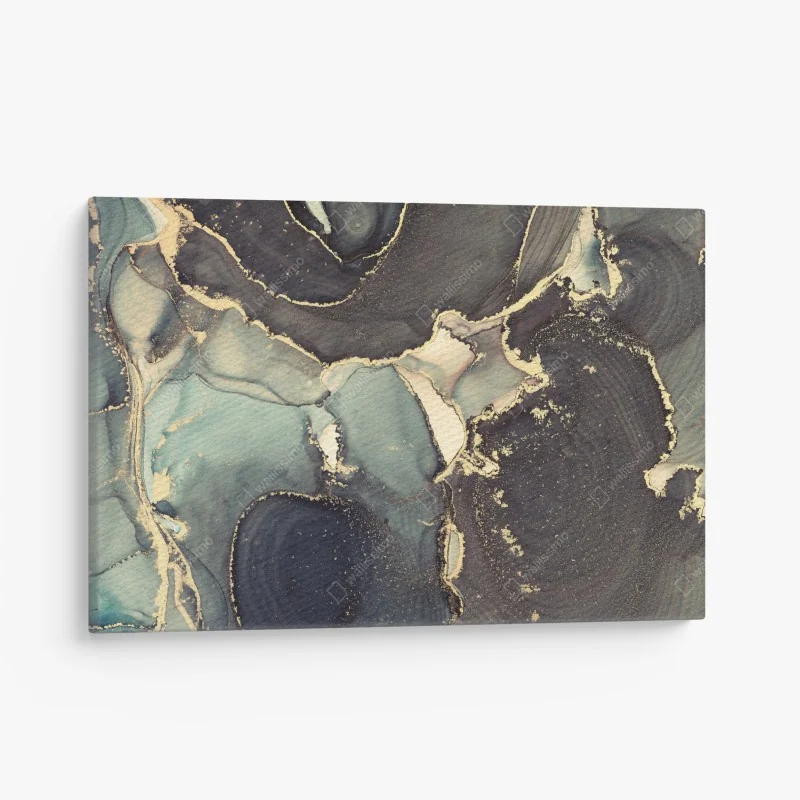 Leinwandbild sonniges mediterranes küstendorf – Wallnifity®