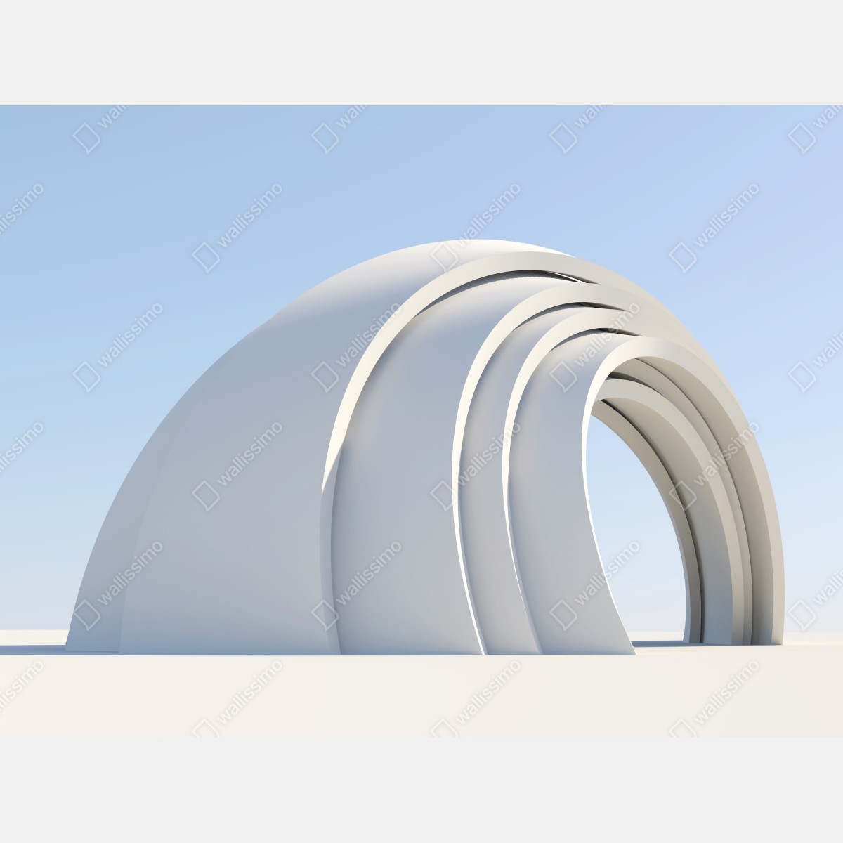 Leinwandbild minimalistische bogenskulptur – Wallnifity® Leinwandbild minimalistische bogenskulptur – Wallnifity®