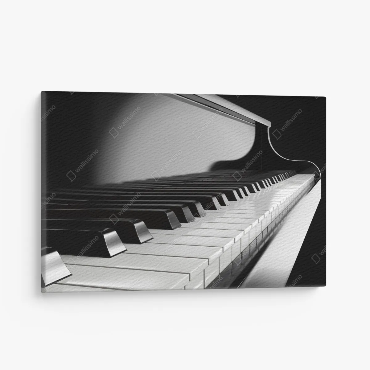 Leinwandbild elegante schwarzweiß klaviertasten – Wallnifity® Leinwandbild elegante schwarzweiß klaviertasten – Wallnifity®