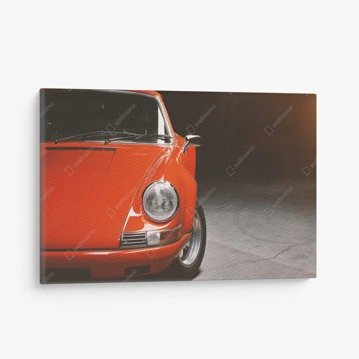 Leinwandbild roter oldtimer sportwagen nahaufnahme – Wallnifity® Leinwandbild roter oldtimer sportwagen nahaufnahme – Wallnifity®