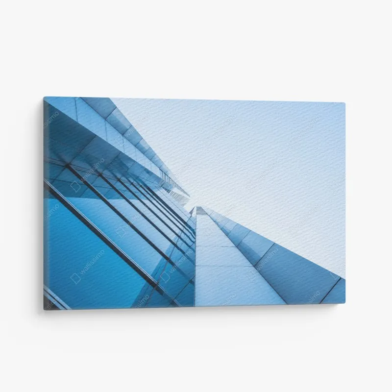 Leinwandbild sonnige terrasse am meer mit küstenblick – Wallnifity®