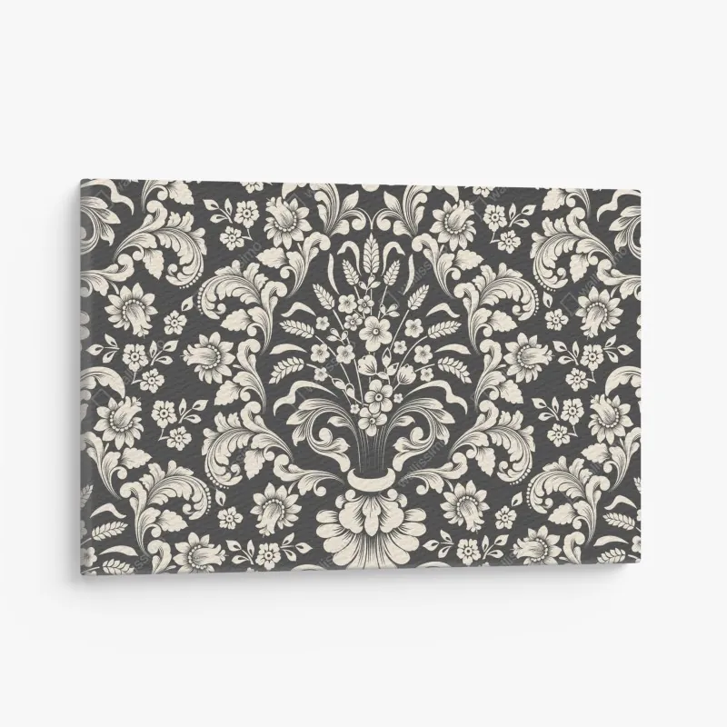 Leinwandbild lila makroblüte mit tautropfen – Wallnifity®