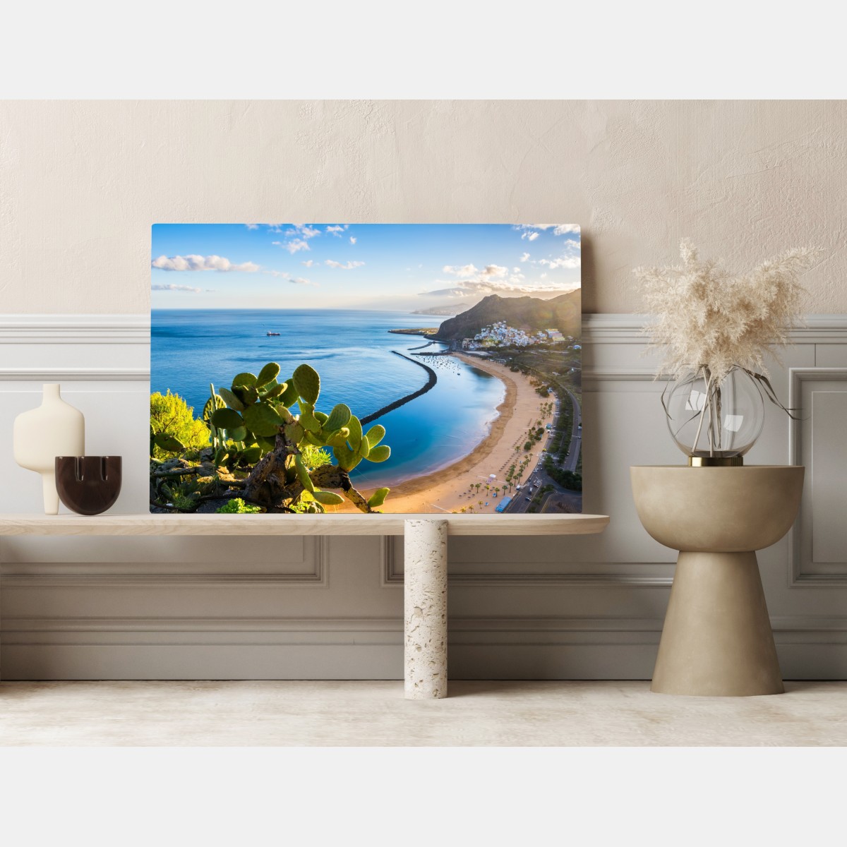 Leinwandbild sonniger strand Las Teresitas panorama – Wallnifity® Leinwandbild sonniger strand Las Teresitas panorama – Wallnifity®