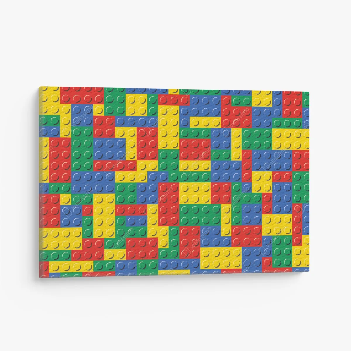 Leinwandbild buntes bausteinmuster – Wallnifity® Leinwandbild buntes bausteinmuster – Wallnifity®