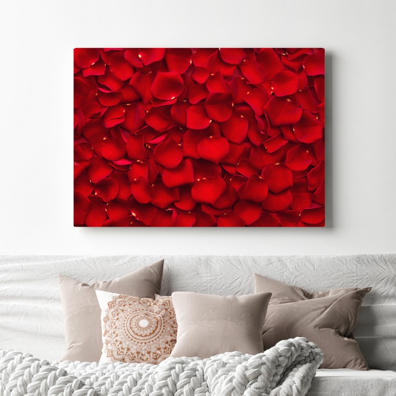 Leinwandbild rote rosenblätter hintergrund – Wallnifity® Leinwandbild rote rosenblätter hintergrund – Wallnifity®