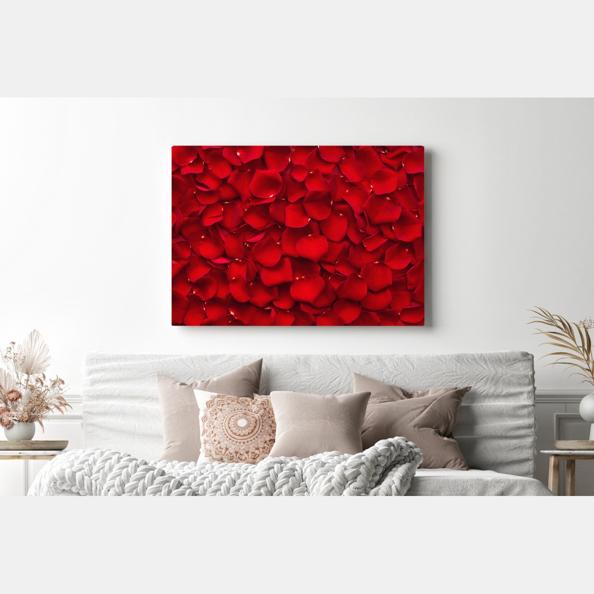 Leinwandbild rote rosenblätter hintergrund – Wallnifity® Leinwandbild rote rosenblätter hintergrund – Wallnifity®