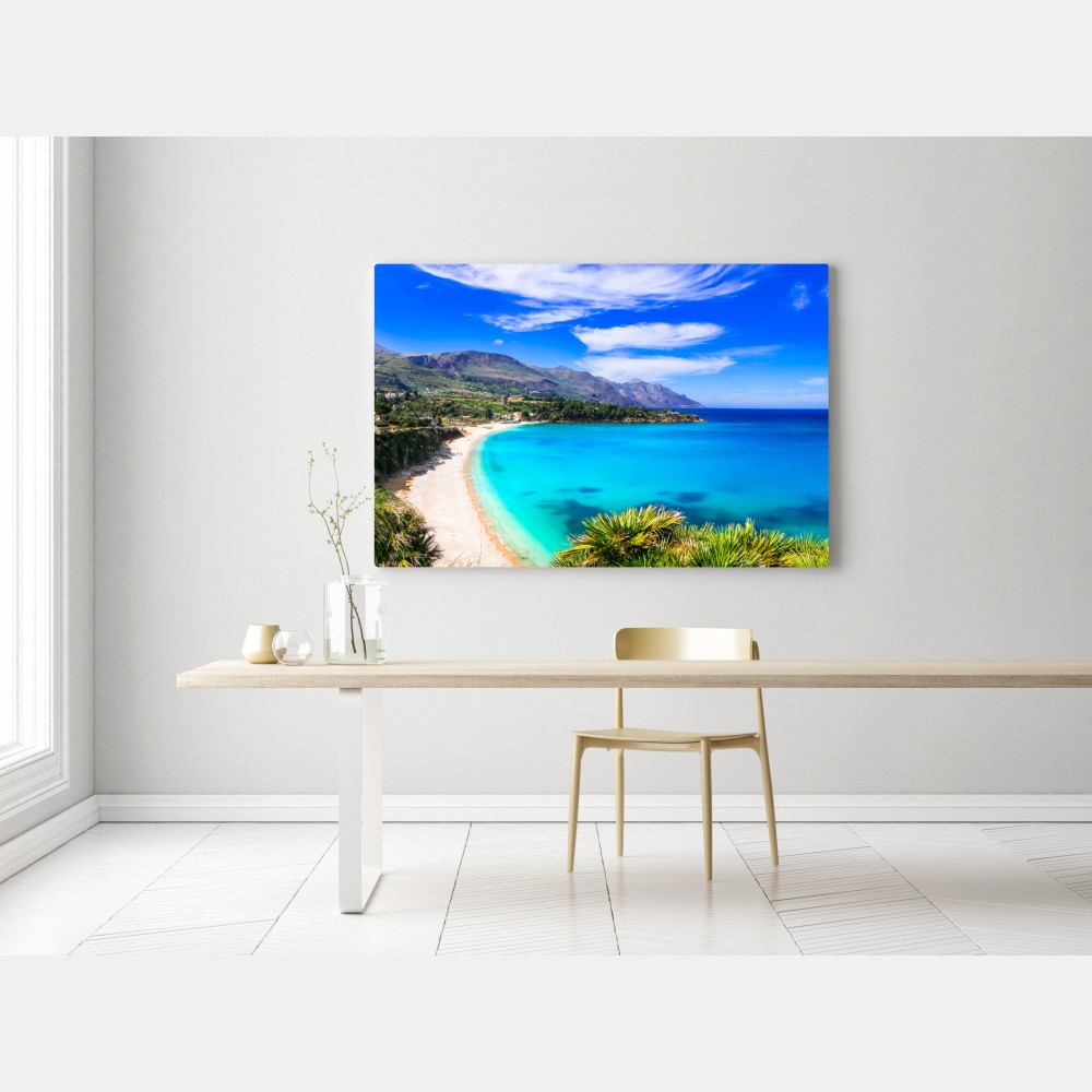 Leinwandbild türkisstrand küstenlandschaft – Wallnifity® Leinwandbild türkisstrand küstenlandschaft – Wallnifity®