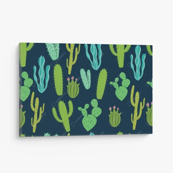 Leinwandbild ruhiger grüner steg am see – Wallnifity®