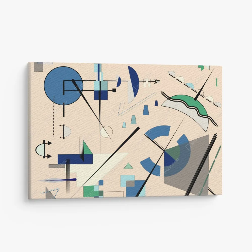 Leinwandbild geometrische pastellkomposition – Wallnifity® Leinwandbild geometrische pastellkomposition – Wallnifity®