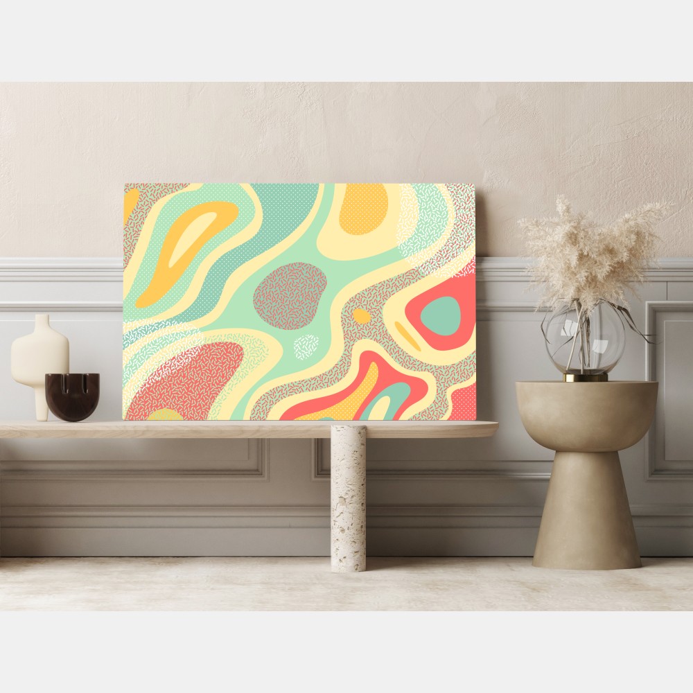 Leinwandbild pastelliges organisches abstraktes muster – Wallnifity® Leinwandbild pastelliges organisches abstraktes muster – Wallnifity®
