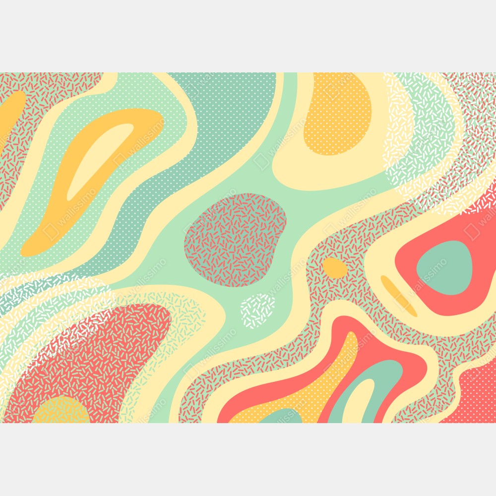 Leinwandbild pastelliges organisches abstraktes muster – Wallnifity® Leinwandbild pastelliges organisches abstraktes muster – Wallnifity®