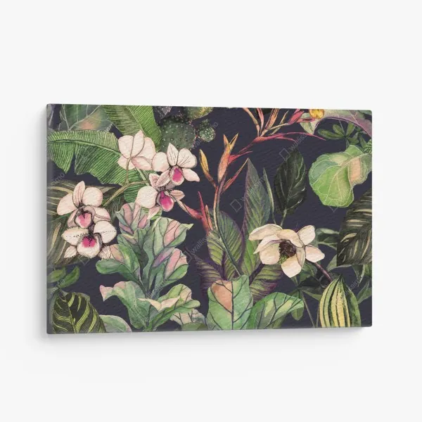 Leinwandbild luxuriöse abstrakte alkoholtinten-kunst mit goldenen adern – Wallnifity®