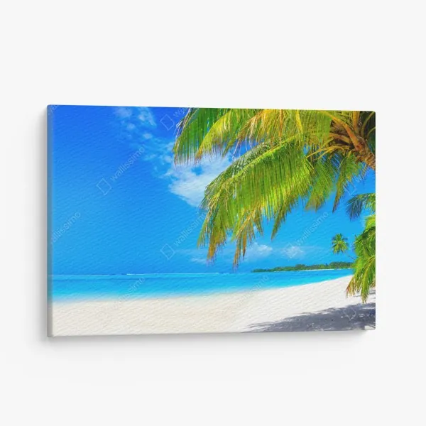 Leinwandbild art deco goldenes fächermuster – Wallnifity®