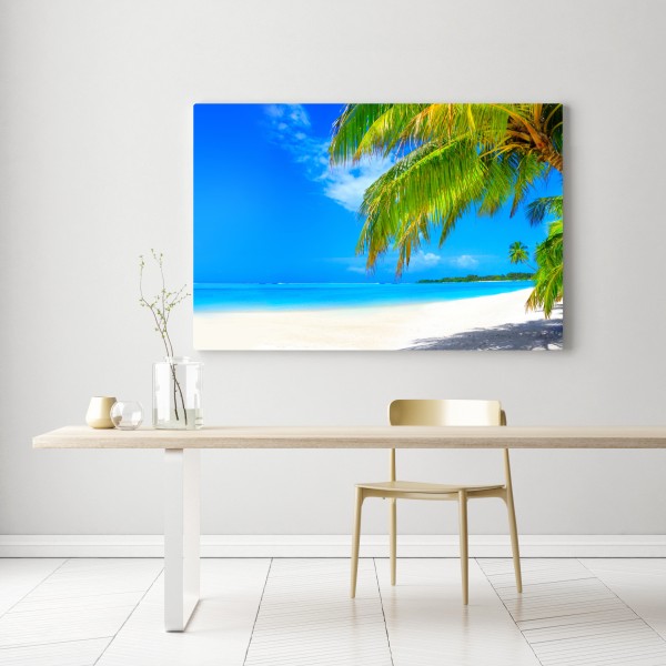 Leinwandbild tropischer türkisstrand – Wallnifity® Leinwandbild tropischer türkisstrand – Wallnifity®