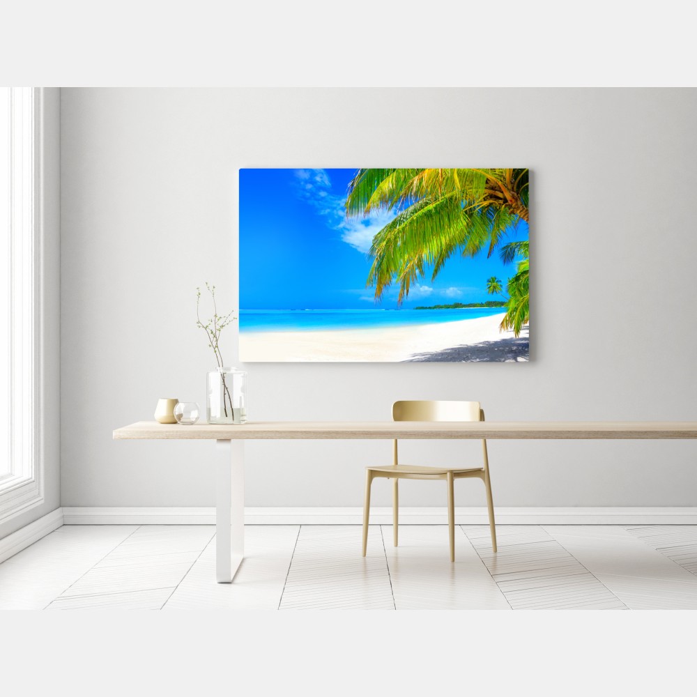 Leinwandbild tropischer türkisstrand – Wallnifity® Leinwandbild tropischer türkisstrand – Wallnifity®